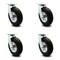 Service Caster 8 Inch Black Pneumatic Wheel Caster Swivel with 2 Swivel Locks SCC, 4PK SCC-100S280-PNB-BSL-2-S-2 - alternate 6